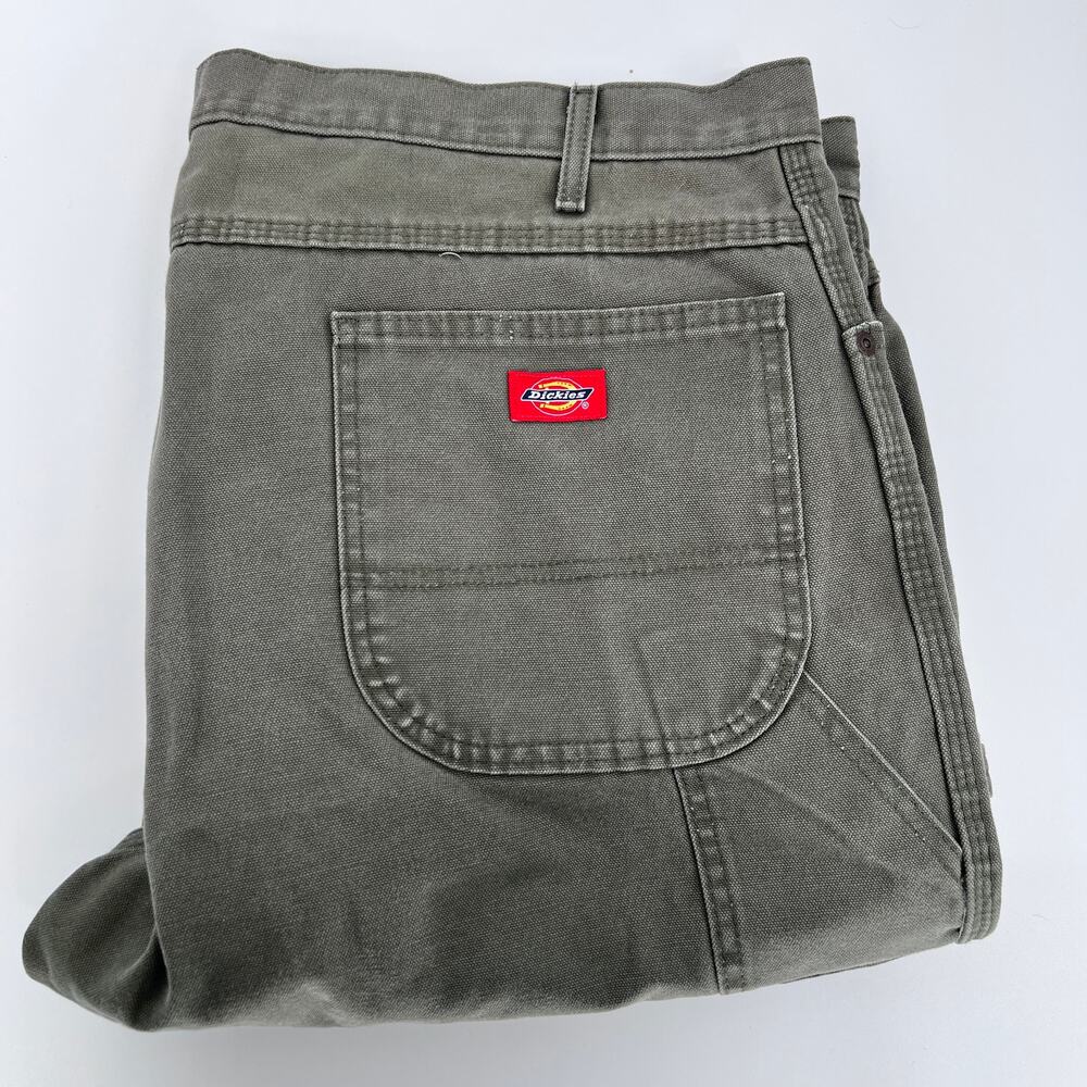 Dickies‎ Canvas Carpenter Pants Size 44X32 Men's Olive Green